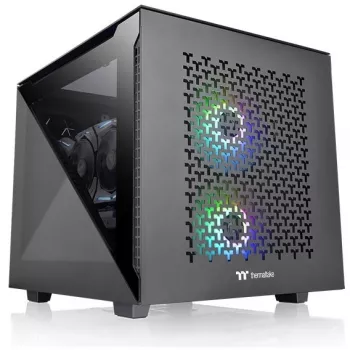 PC-Gehäuse Thermaltake Divider 200 TG Air Micro Tower Schwarz