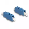 DeLOCK Glasfaserkoppler LC Simplex Buchse auf LC Simplex Buchse UPC blau