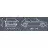 Cobi Volkswagen Golf GTI (1976–1983) Bausatz, blau, 1:35, 68 Teile