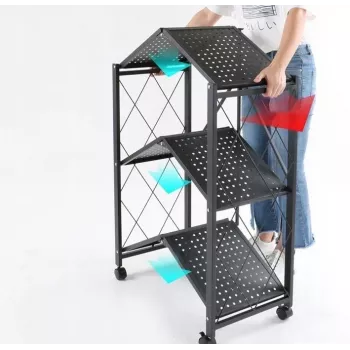 Topeshop Storage Rack FS005 Gartenwerkzeug-Aufbewahrungsregal Freistehend Verzinkter Stahl
