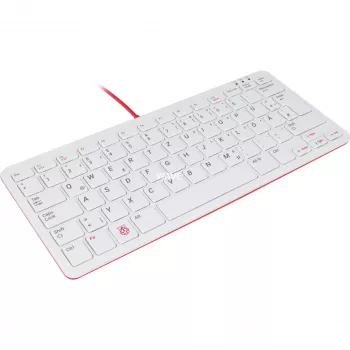 Kabelgebundene USB-Tastatur Raspberry PI Tastatur DE RB-TASTA01W — USB-Anschluss, deutsches Layout