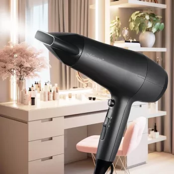 Haartrockner Maestro MR-217 2200 W, DC-Motor, 2 Geschwindigkeiten, Kaltstufe, Stylingdüse, schwarz-graphit