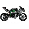 LEGO Technic Motorrad-Modell Kawasaki Ninja H2R 42170 — 1:1-Maßstabs-Nachbildung, 643 Teile, Bauanleitung, für Kinder ab 10 Jahren