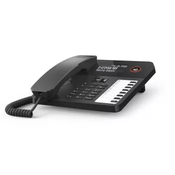Kabelgebundenes Tischtelefon Gigaset DESK 600 Schwarz – schnurgebundenes Tischtelefon mit Anruffunktion