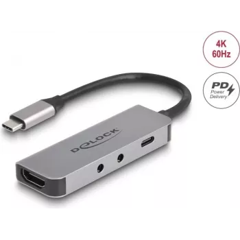 DeLOCK 61064 USB Hub Type-C 3.2 Gen 1 HDMI 3840x2160 60Hz