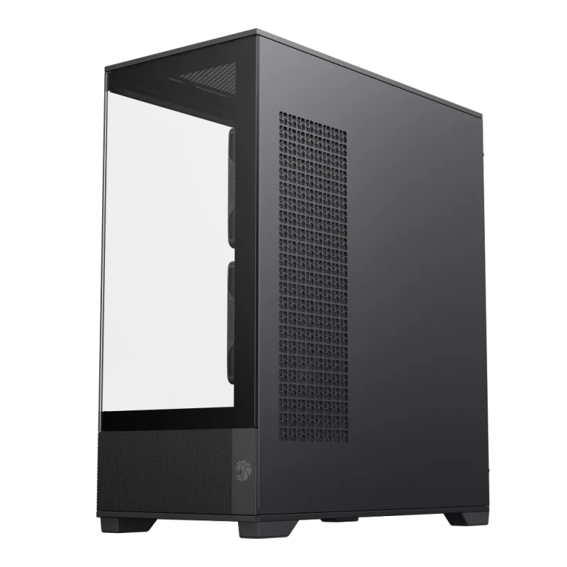Gamemax Gehäuse | VISTA 2 AB | Schwarz | Midi-Tower | Netzteil nicht enthalten