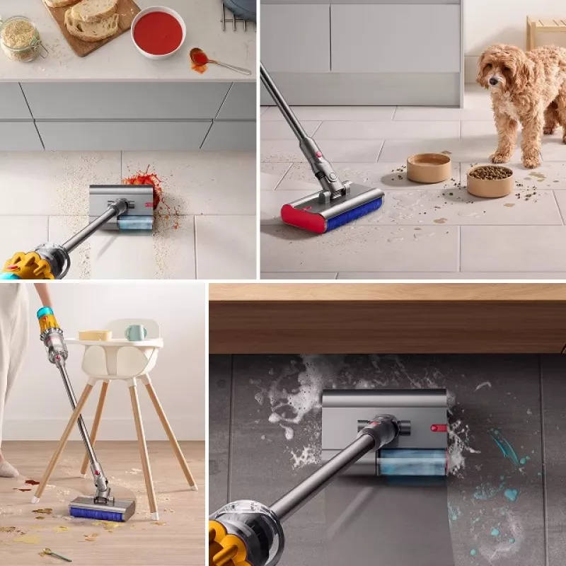 Dyson V12 Submarine 3-in-1 Akku-Staubsauger Trocken & Nass HEPA beutellos 0,35 L Nickel, Gelb