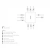 DICOTA D32057 USB Type-C Hub 10000 Mbit/s Silver