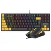 Tracer HORNET 87 Tastatur Maus inklusive Gaming USB QWERTY Englisch Schwarz, Gelb
