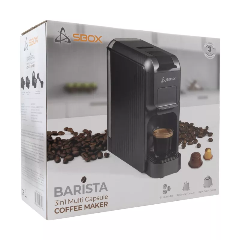 Kaffeemaschine SBOX 1,5L CM-719 Barista Schwarz