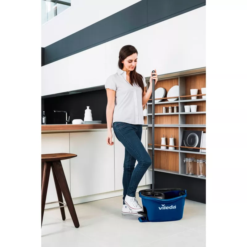 Bodenwischer VILEDA TurEasyWring & Clean Box 167756 mit Eimer und Wringer
