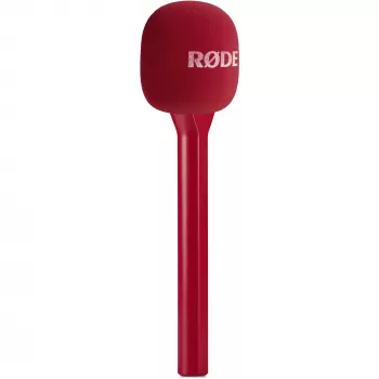 Tragbares Interview-Mikrofon Rode Interview GO – Rot (kompakt, Handgerät, Plug-and-Play)