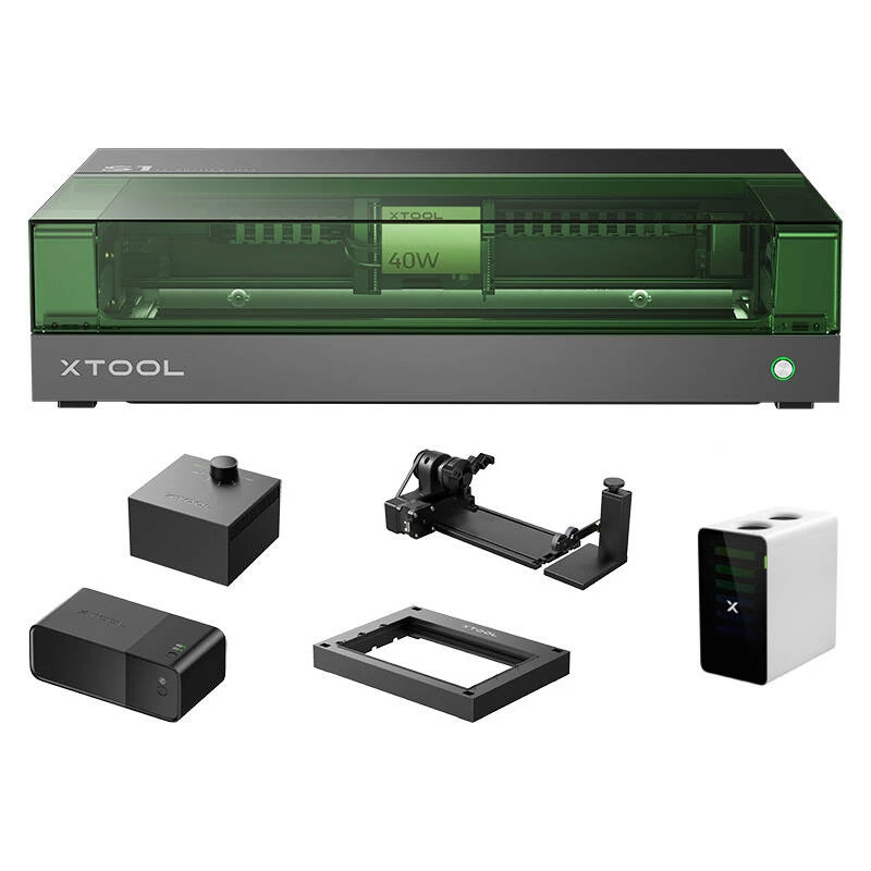 Laser-Gravierer 2-in-1 xTool S1 40W - All-in-One-Kit (Schwarz)