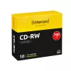 Wiederbeschreibbare CD-RW INTENSO 700 MB / 80 min, 12x, 10er-Pack, 120 mm (Slimcase)