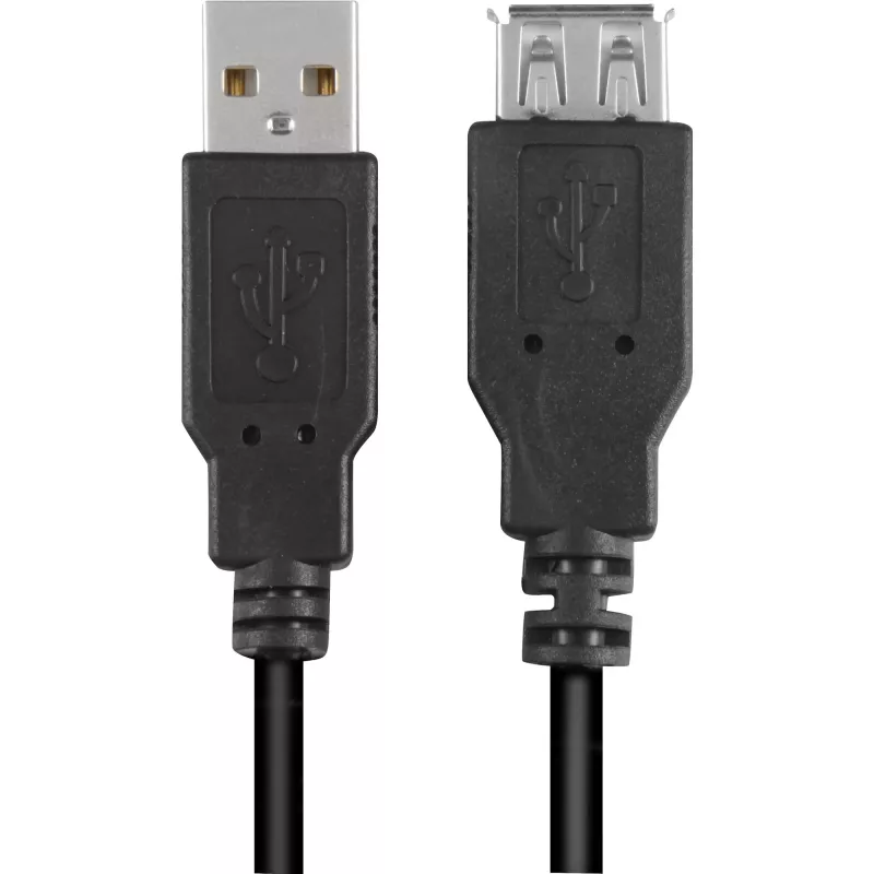 USB-Kabel Sharkoon USB 2.0 0,5 m Schwarz