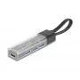 DELOCK USB 3.2 Gen 1 (3.1 Gen 1) 4-Port Hub mit Typ-A + Typ-C Host (5000 Mbit/s) Schwarz/Transparent