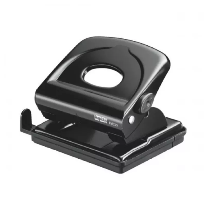 Locher Rapid FMC25, schwarz, bis zu 25 Blatt, Metall 1101-135