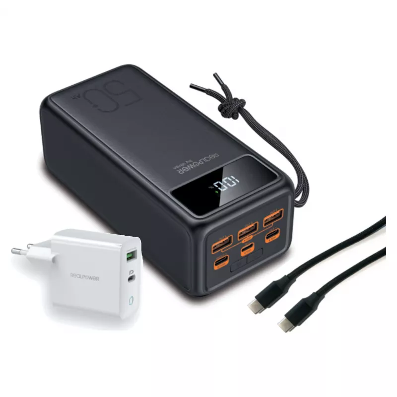 Tragbare Batterie RealPower PB-56000 PD PRO 56000 mAh