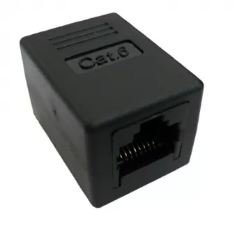RJ-45 Modular-Kupplung VALUE Cat.6 ungeschirmt schwarz