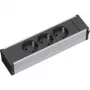 Steckdosenleiste Bachmann 333.1007 Indoor 3 AC-Steckdosen Schwarz Grau
