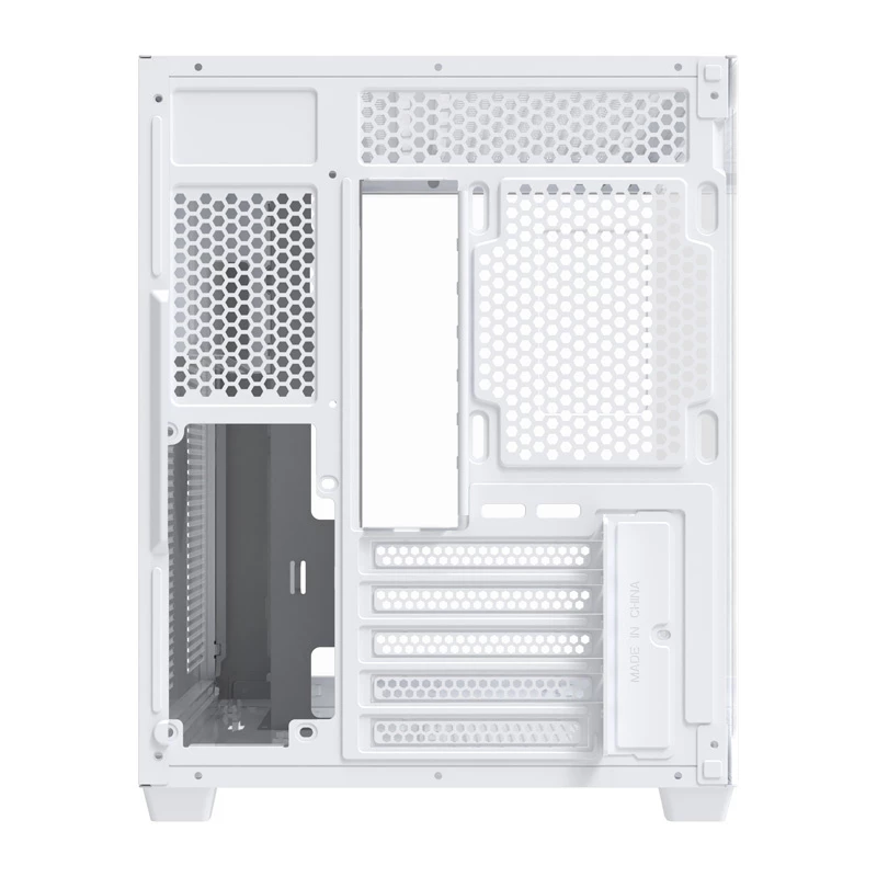 Computergehäuse DarkFlash B275 (weiß) Mid-Tower ATX-kompatibel, Front-I/O, gehärtetes Glas