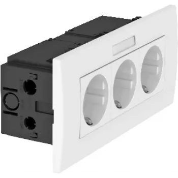 OBO Bettermann SDE-RW D0RW3B Steckdose Weiß (6119433)