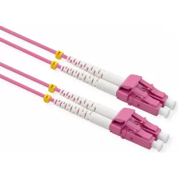 VALUE Glasfaserkabel 50/125µm OM4 - LC/LC - Low-Loss-Stecker - violett - 7 m