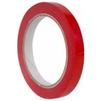 Verpackungsklebeband agipa 12 mm x 66 m PVC rot — zum Verschließen von Beuteln, 1 Stk.