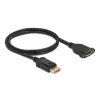 DisplayPort-Verlängerungskabel Panel-Mount DeLOCK 87095 8K 60 Hz 1 m