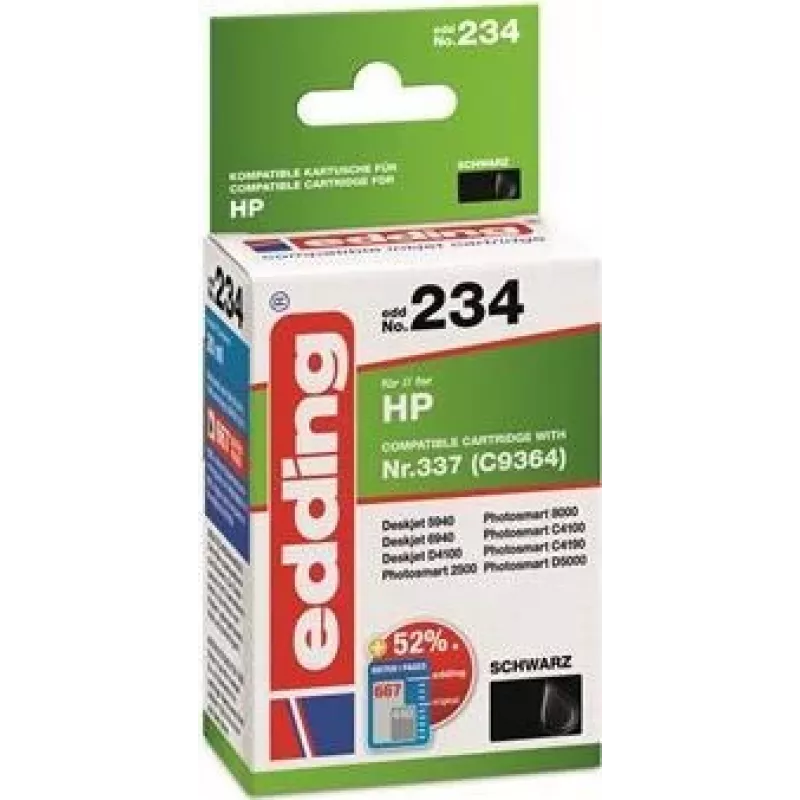 EDDING EDD-234 - Kompatibel - Schwarz - HP - HP Deskjet 1000+: HP Deskjet 5940 HP Deskjet 6310 HP Deskjet 6940 HP Deskjet... - 1 Stück(e) - 20 ml