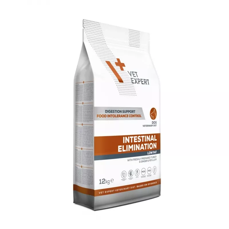 VET EXPERT Veterinary Diet Intestinal Elimination Dog – Trockenfutter für Hunde – 12 kg