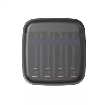 Batterieladegerät XTAR BC4 für AA/AAA NiMH und Li-Ion, 4 Slots, DC/USB-Eingang, schwarz