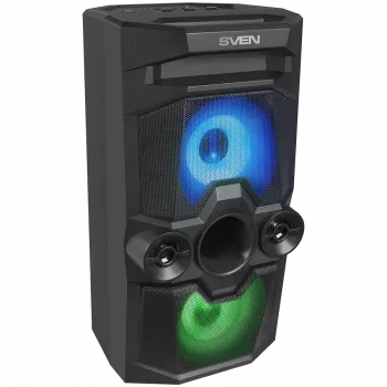 Lautsprecher SVEN PS-650, schwarz (50W, TWS, Bluetooth, FM, USB, microSD, LED-Display, 4000mAh)