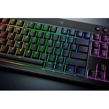 Razer SchwarzWidow V4 Low-Profile HyperSpeed Tastatur Gaming USB RF Wireless Bluetooth QWERTY US International Schwarz