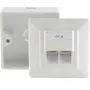 Netzwerkdose RJ-45 Weiß ShiverPeaks BS74251-SET