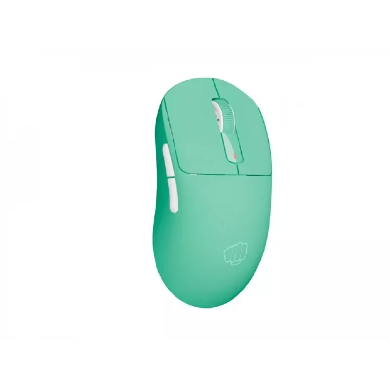 Kabellose Maus Fury Tanto T4 Mintgrün — einstellbare DPI, USB-Empfänger, ergonomisches Design