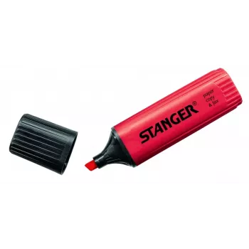 STANGER Textmarker, 1-5 mm, rot, 1 Stk. 180003000