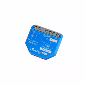 Relais Shelly 1 Gen4 — Kompaktes Smart-Relais von Shelly mit WLAN, Matter, Zigbee, Bluetooth, max. 16A
