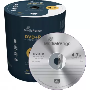 MEDIARANGE 100 x DVD+R - 4,7 GB (120 Min.) 16x