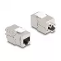 DeLOCK Keystone-Modul RJ45-Buchse auf LSA Cat.6A schlank werkzeugfrei