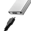 Aluminiumgehäuse QOLTEC 51833 für M.2 SSD, SATA auf USB 3.0, unterstützt bis zu 2 TB