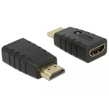 Adapter HDMI (Stecker) > HDMI (Buchse), EDID-Emulator (schwarz)