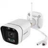 Foscam V8P Wi-Fi Überwachungskamera Weiß 8MP (3840x2160), Dual-Band-WLAN, integrierter Scheinwerfer und Alarmsirene (V8P-W)