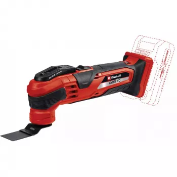 Power X-Change Akku-Multifunktionswerkzeug VARRITO, 18 Volt (Rot/Schwarz, ohne Akku und Ladegerät, inkl. Zubehör)