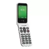 Feature-Phone Doro Leva E22 Klapphandy, 2,8 Zoll (7,11 cm) Anzeige, Single SIM, 0,3 MP Kamera, 1150 mAh, 127,8 g, Rot/Weiß