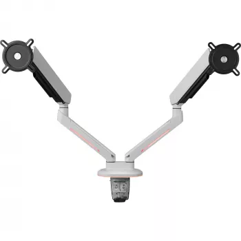 Universal Gaming Dual Monitor Arm (DM8220), Monitor Mount Weiß, RGB