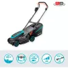 Akku-Rasenmäher PowerMax 37/36V P4A Ready-To-Use Set, 36 Volt (2x18V) (schwarz/grau, 2x Li-Ionen-Akku 4,0Ah, POWER FOR ALL ALLIANCE)