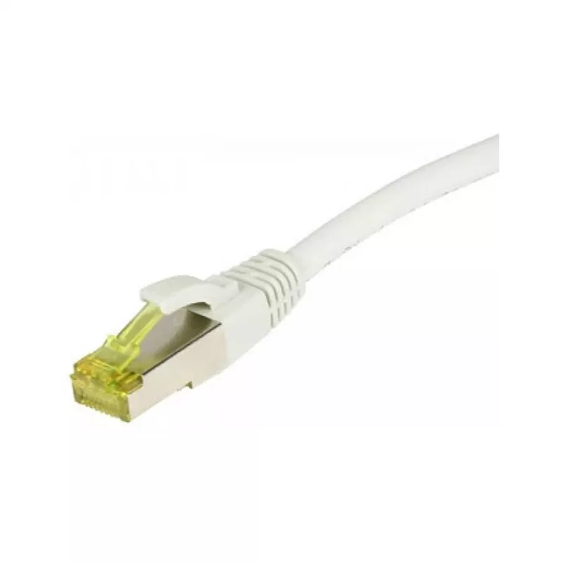 Patchkabel RJ45, CAT6A 500 MHz, 2 m, Weiß, S-STP (S/FTP), TPE/LSZH (Ultraflex), AWG26, mit Cat.7-Rohkabel, Synergy 21 (S217633)