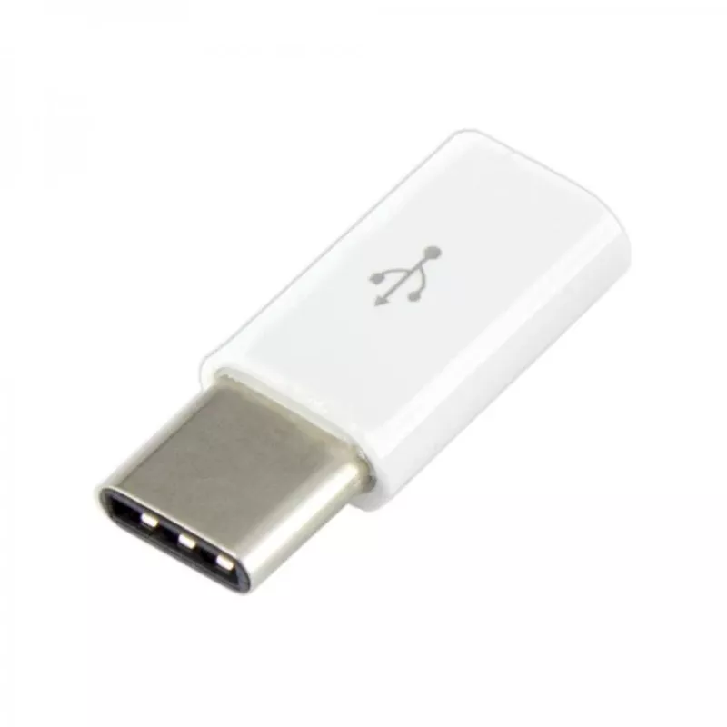 Sbox AD.USB-C W Micro USB 2.0 F. -> TYPE C M. Weiß