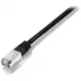 Equip Cat.5e SF/UTP Crossover Patchkabel, 1m, 1 m, Cat5e, SF/UTP (S-FTP), RJ-45, RJ-45, Schwarz